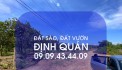 BÁN ĐẤT XÀO CHÍNH CHỦ TẠI ĐỊNH QUÁN - ĐT: 0909434409